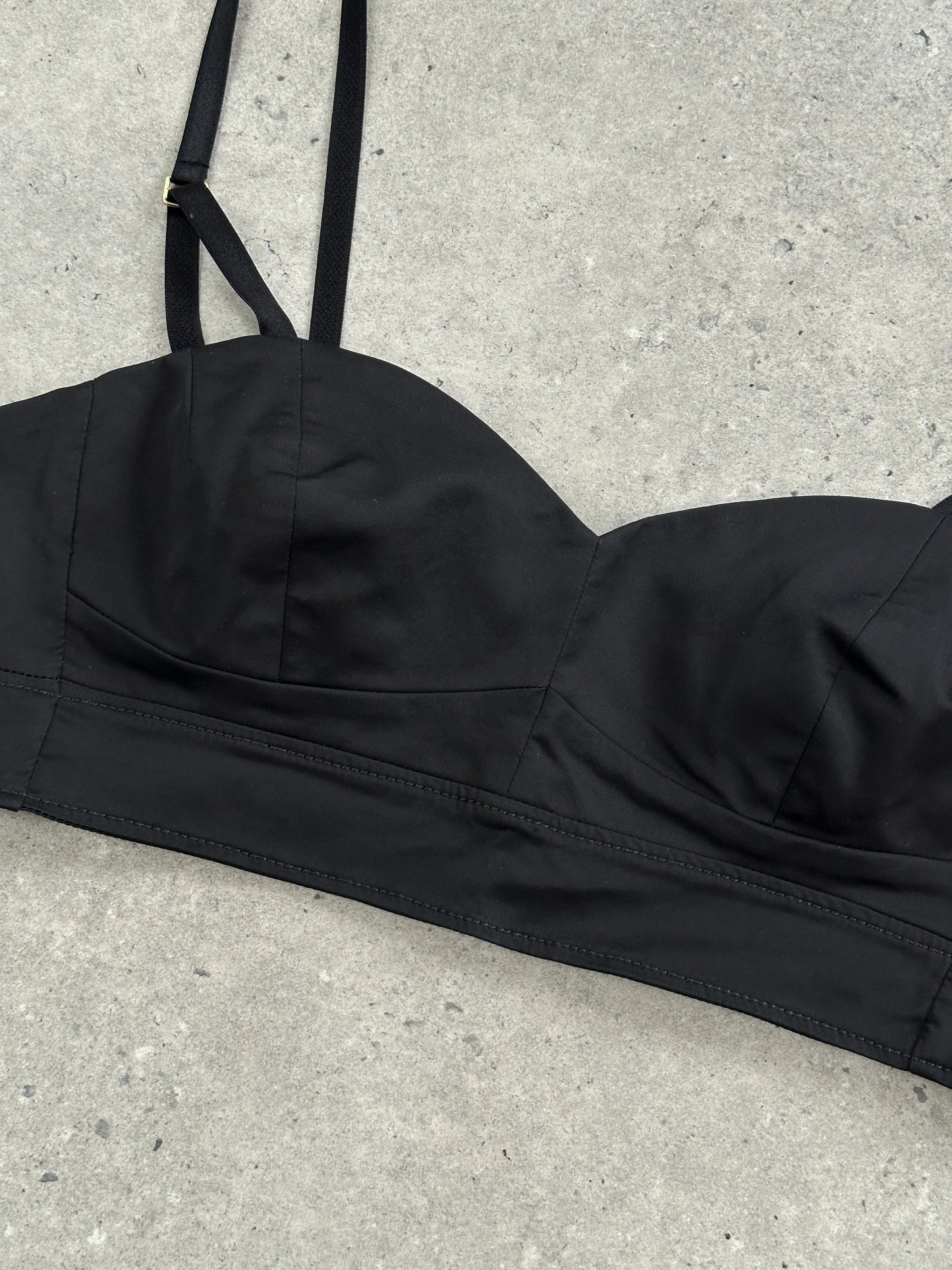 Italian Vintage Cotton Bralette Top - M