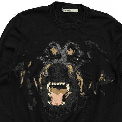 Givency Rottweiler Black Knit Jumper