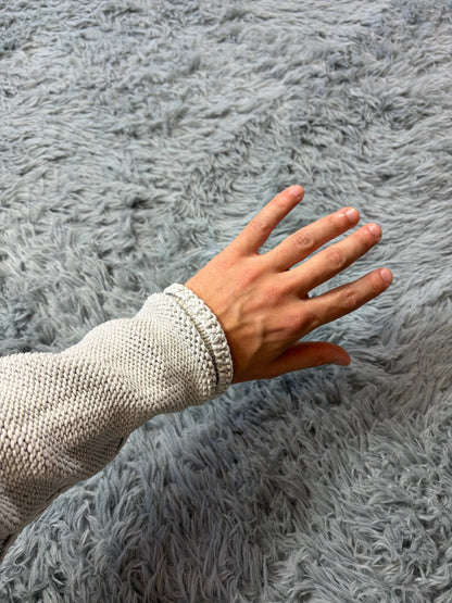 Issey Miyake MEN 2011 Cable Knit Inside-Out Effect Jumper - M/L | O/S, Grey