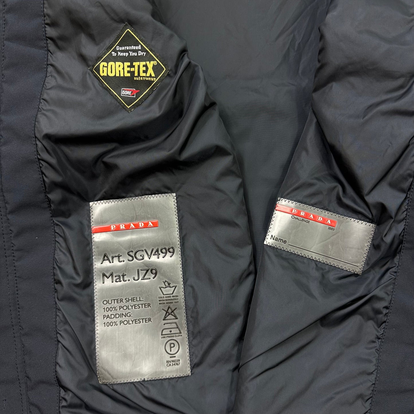 Prada Luna Rossa Challenge 2003 Gore-tex Insulated Jacket - L/XL