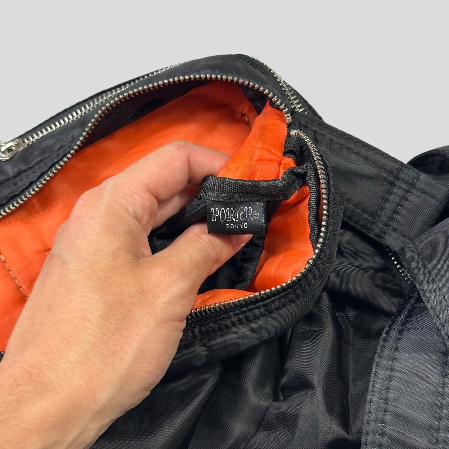 Porter 00’s Black Nylon Tanker Multipocket Crossbody Bag