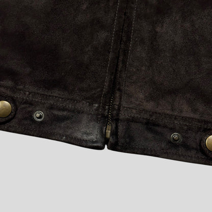 Gucci by Tom Ford FW03 Suede Leather Western Work Jacket - IT52 (M/L)