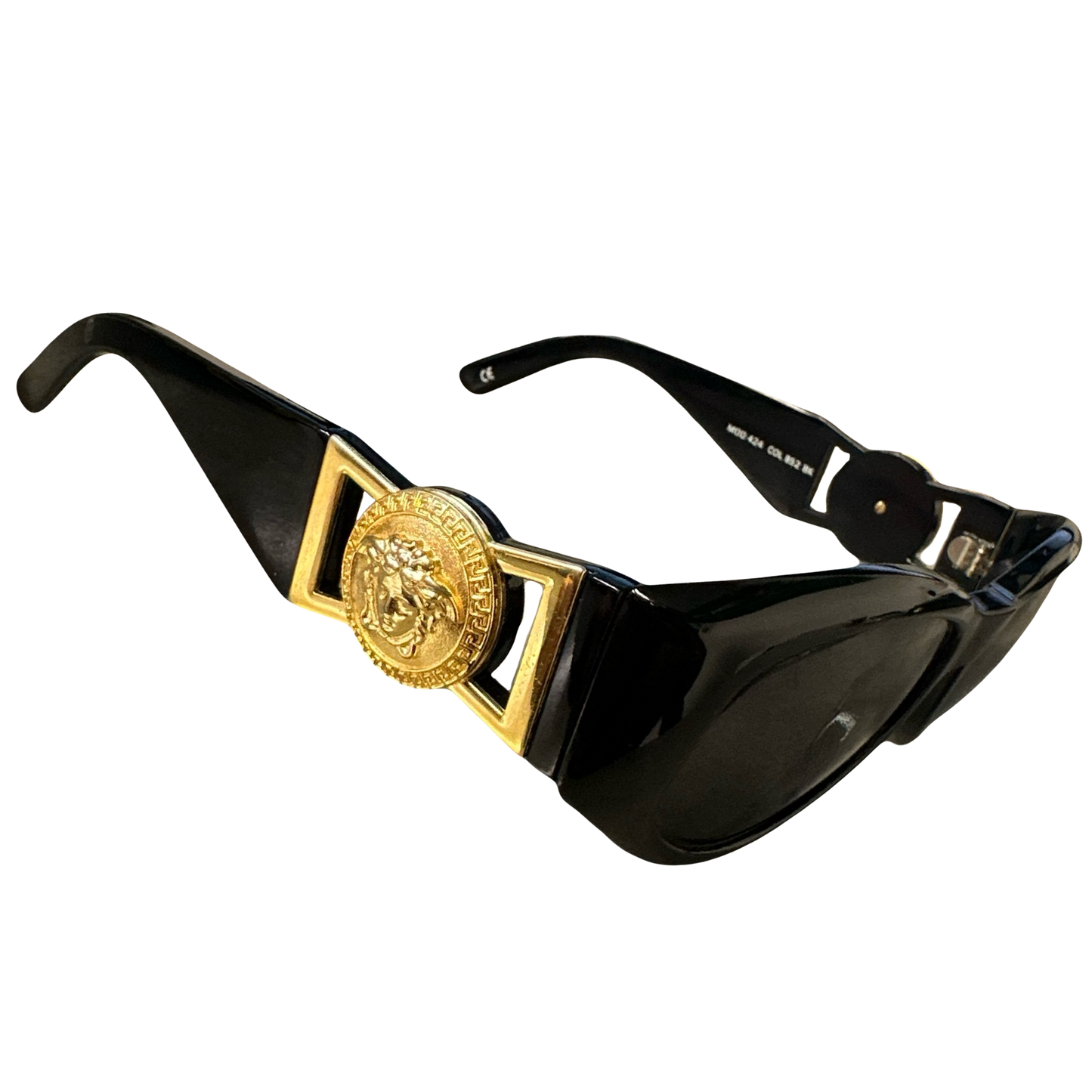 Versace 90s Medusa Head Sunglasses In Black
