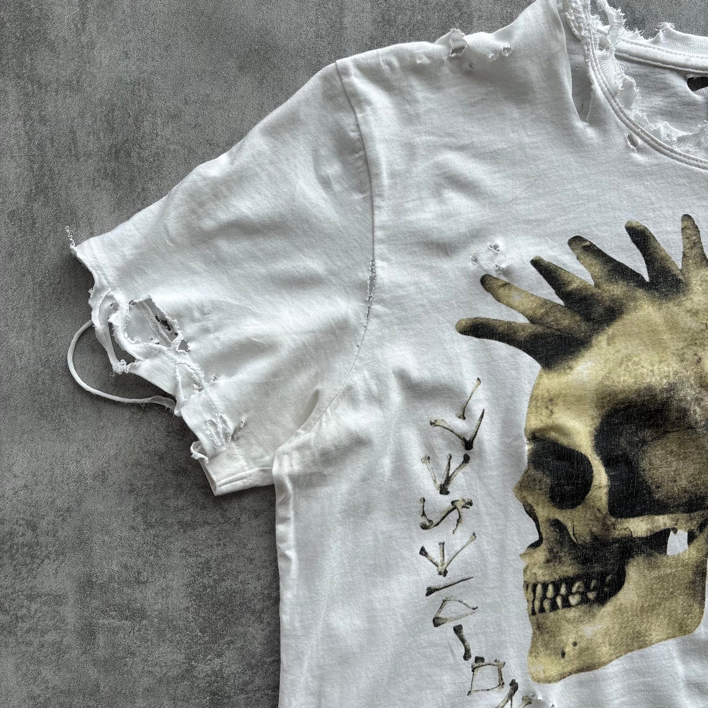 DIESEL DISTRESSED TOP | O/S, Red