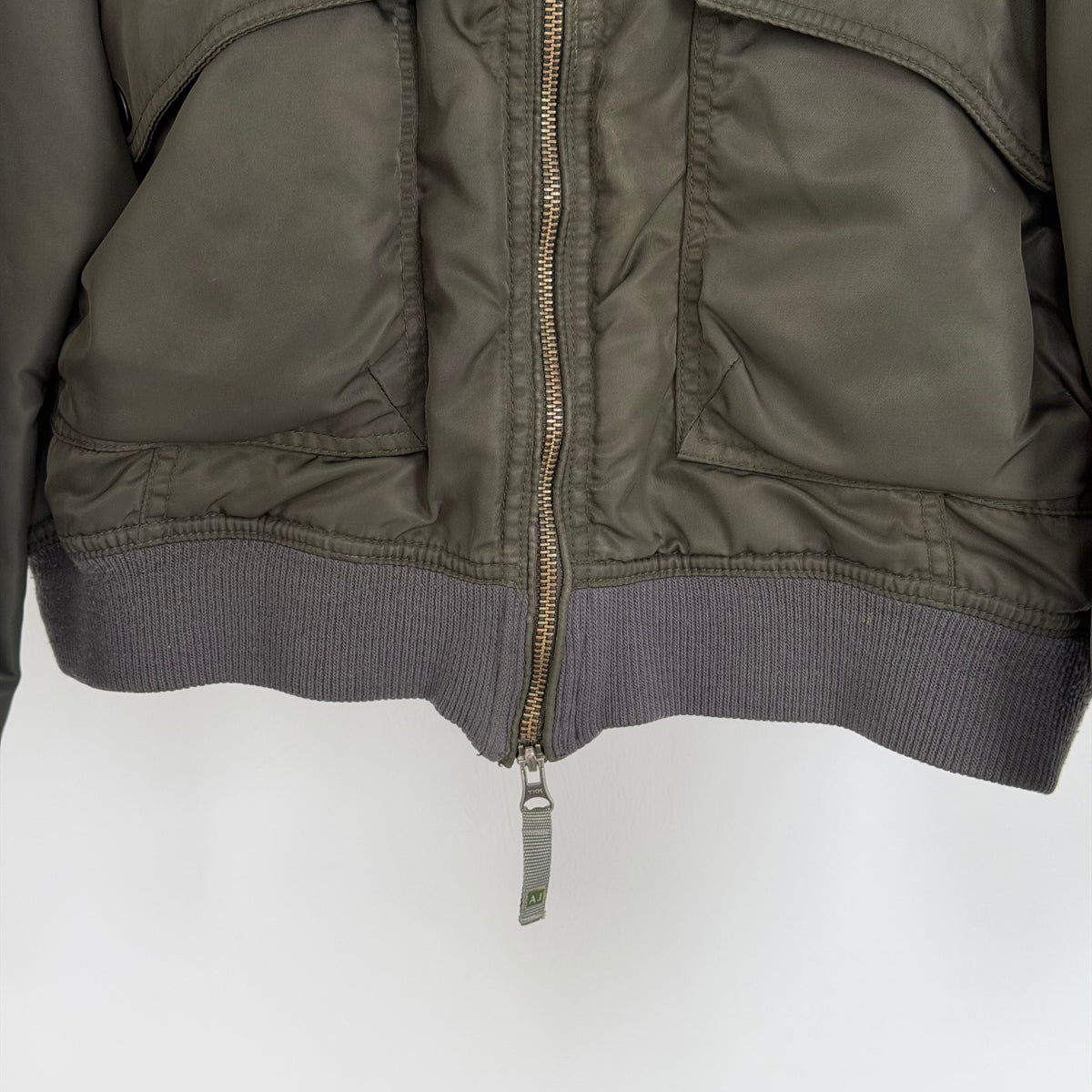 2000s armani jeans technical collared bomber jacket | O/S, Red