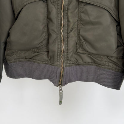 2000s armani jeans technical collared bomber jacket | O/S, Red
