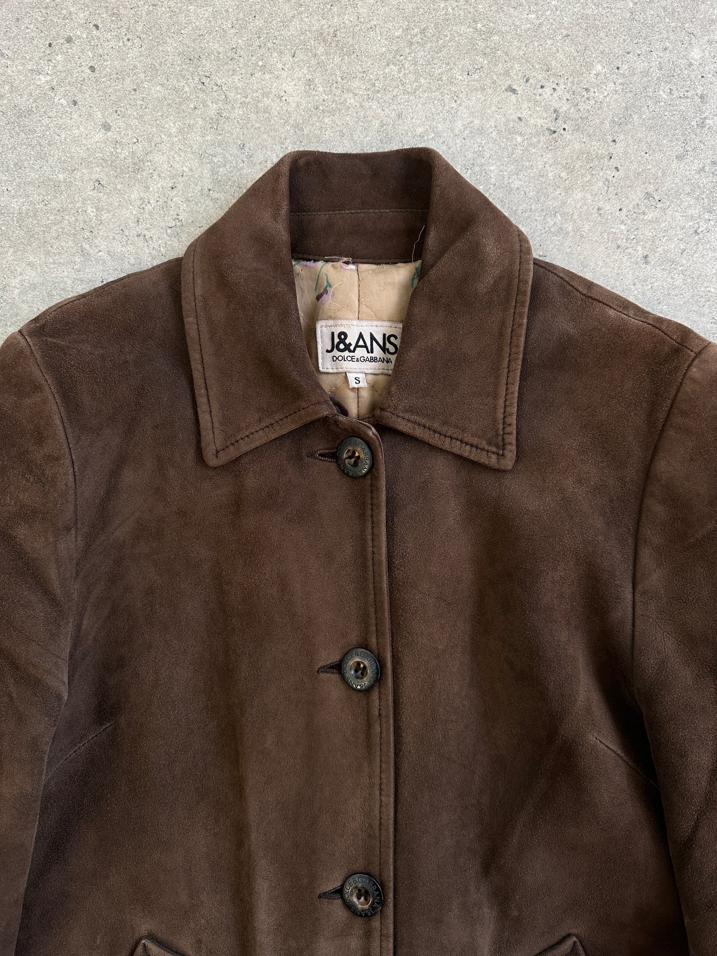 Dolce & Gabana J&ANS 1990s Suede Jacket - S