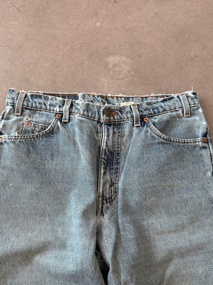 1997 Levis 550 Orange Tab Repaired Jeans - 34 x 32 | W34, Multicoloured