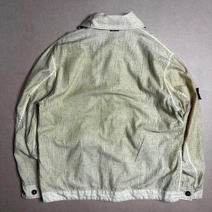 S/S 1994 Lemon Yellow Reversible Spiderweb Silk Light Jacket