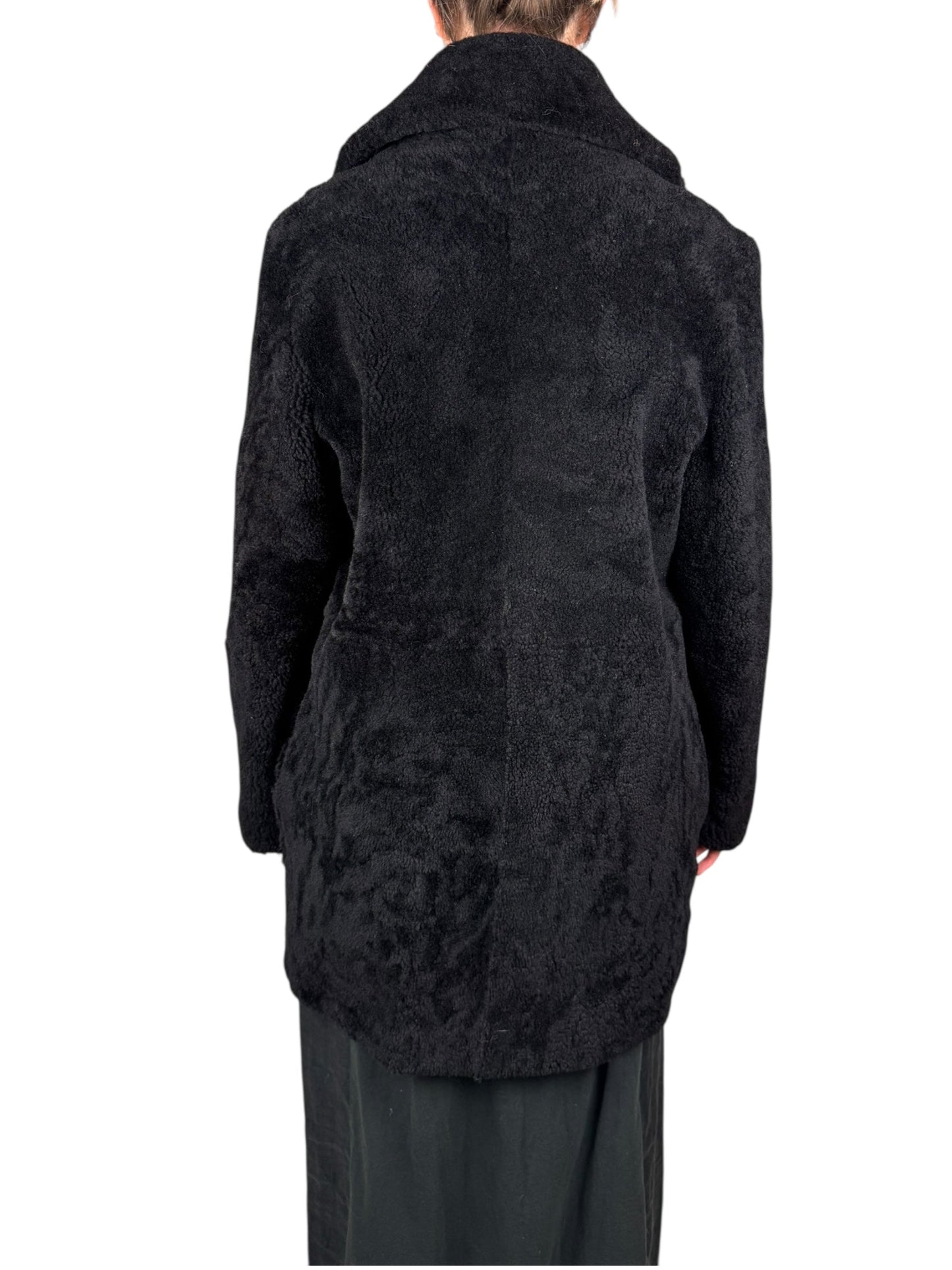 Alexander McQueen F/W 2012 Menswear shearling coat | Black, Black