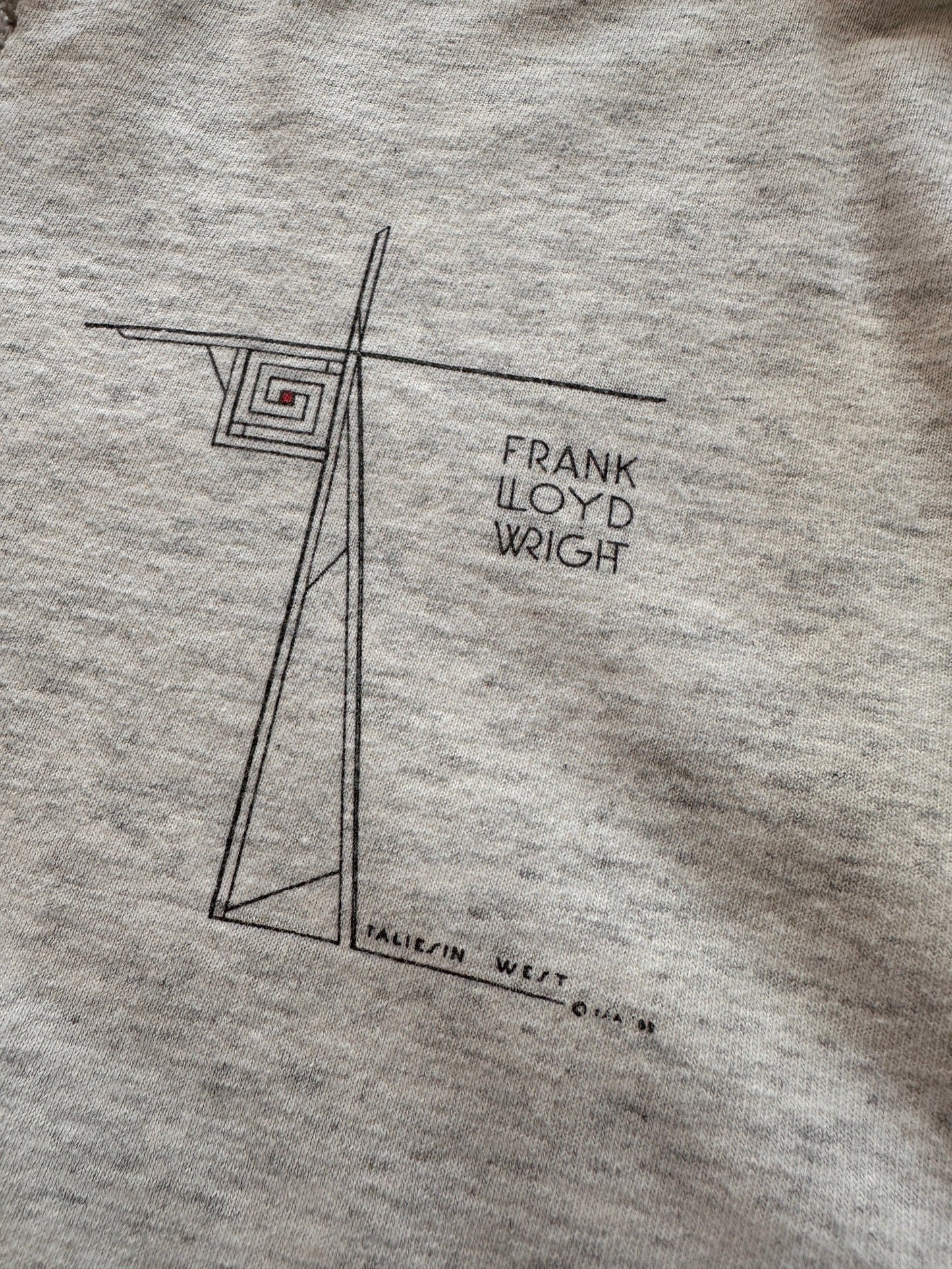 1990's Frank Lloyd Wright T-Shirt - L | Large, Red