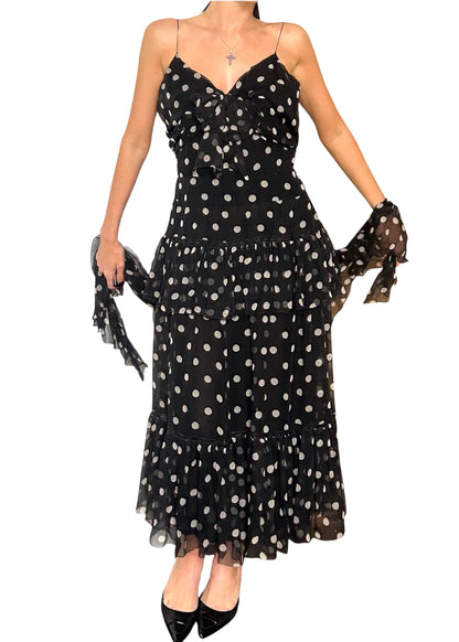Chanel Polka Dot Dress | O/S, Red