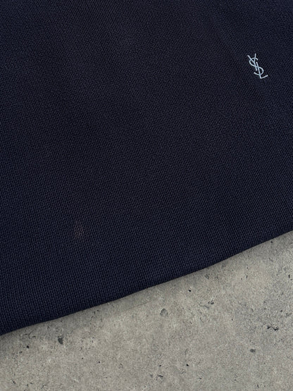 Yves Saint Laurent Pour Homme Pure Cotton Knitted Logo Jumper - L/XL