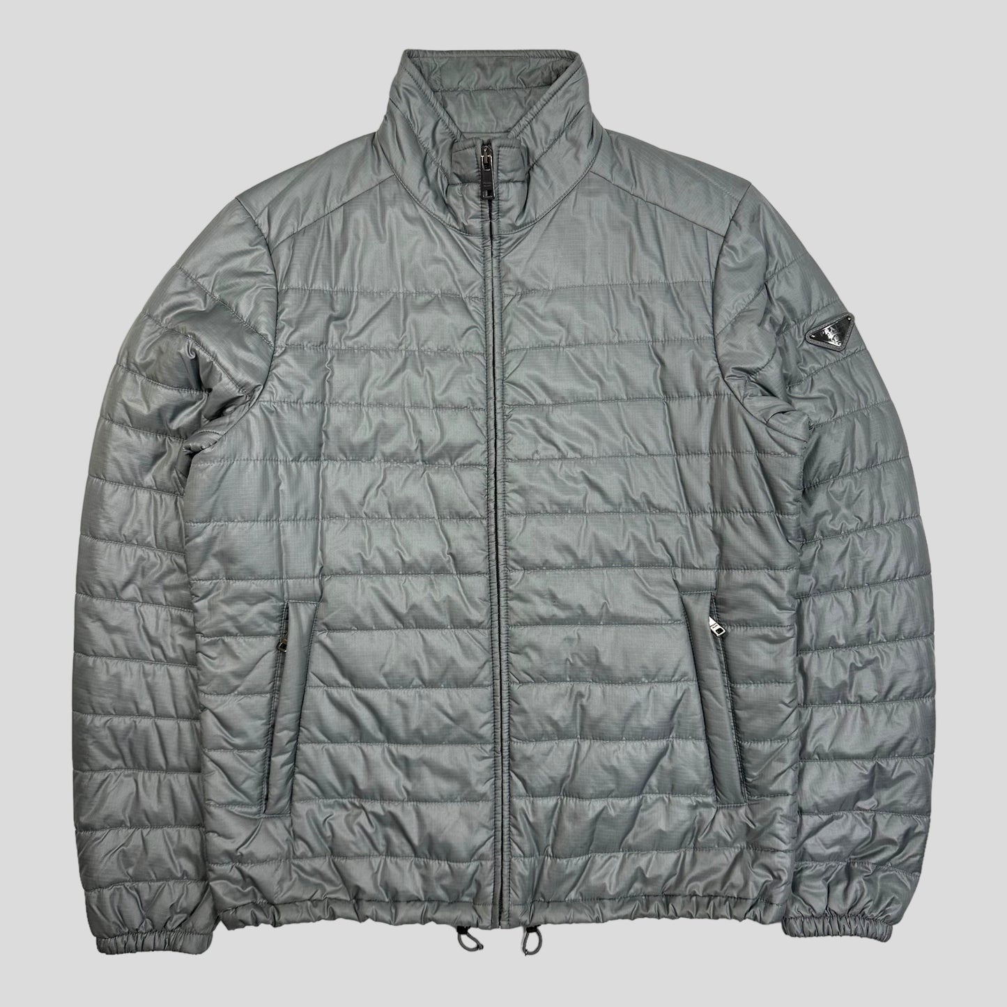 Prada Milano 2014 Ripstop Nylon Puffer Jacket - IT48 | Default Title, Grey