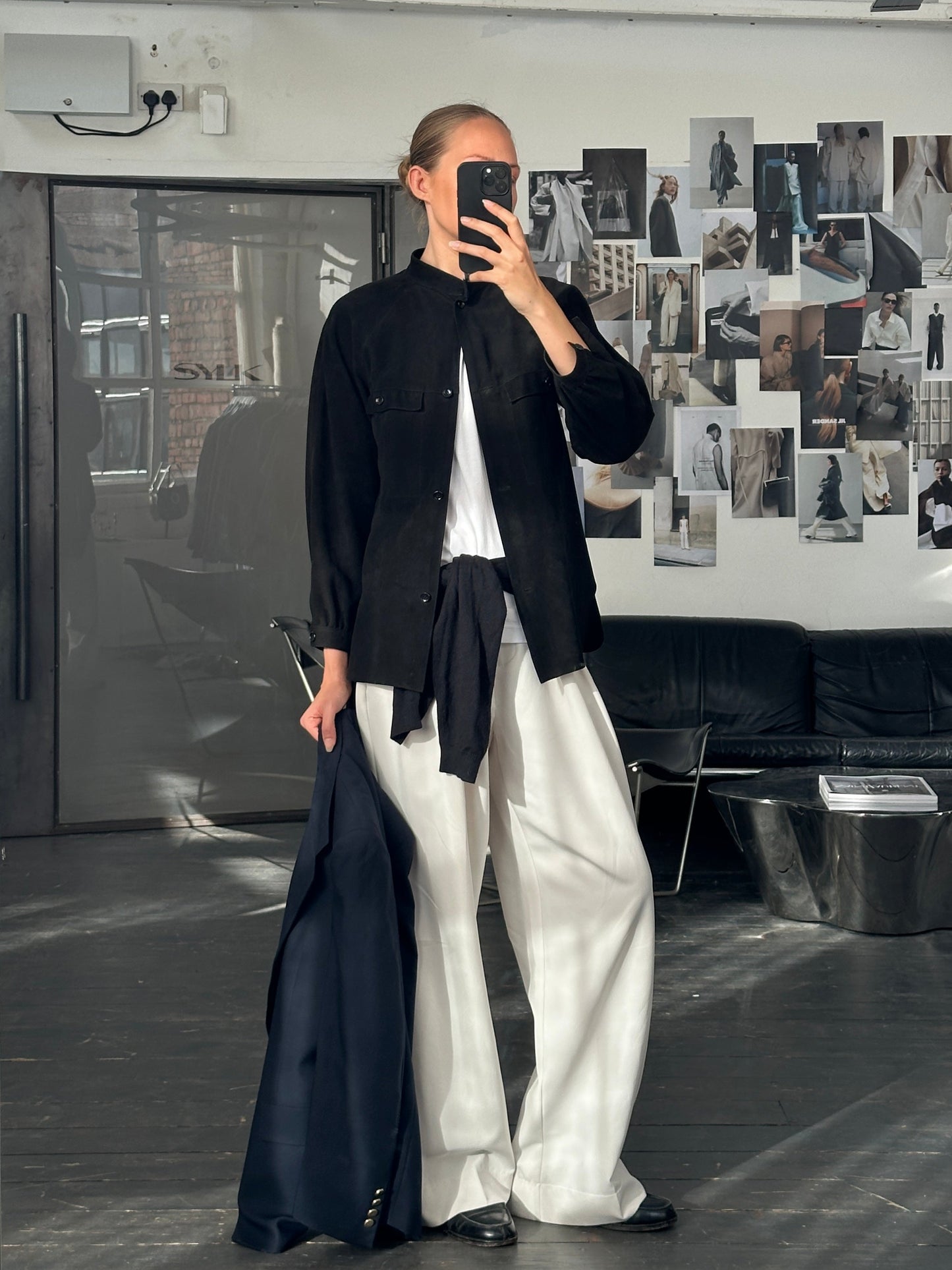 Gianni Versace x Beged-Or 1970s Suede Shirt - S