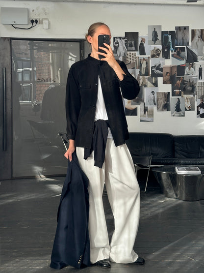 Gianni Versace x Beged-Or 1970s Suede Shirt - S