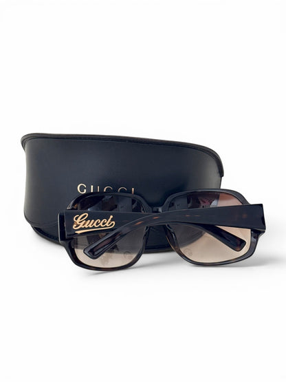 2000s Gucci Oversized Sunglasses | O/S, Brown