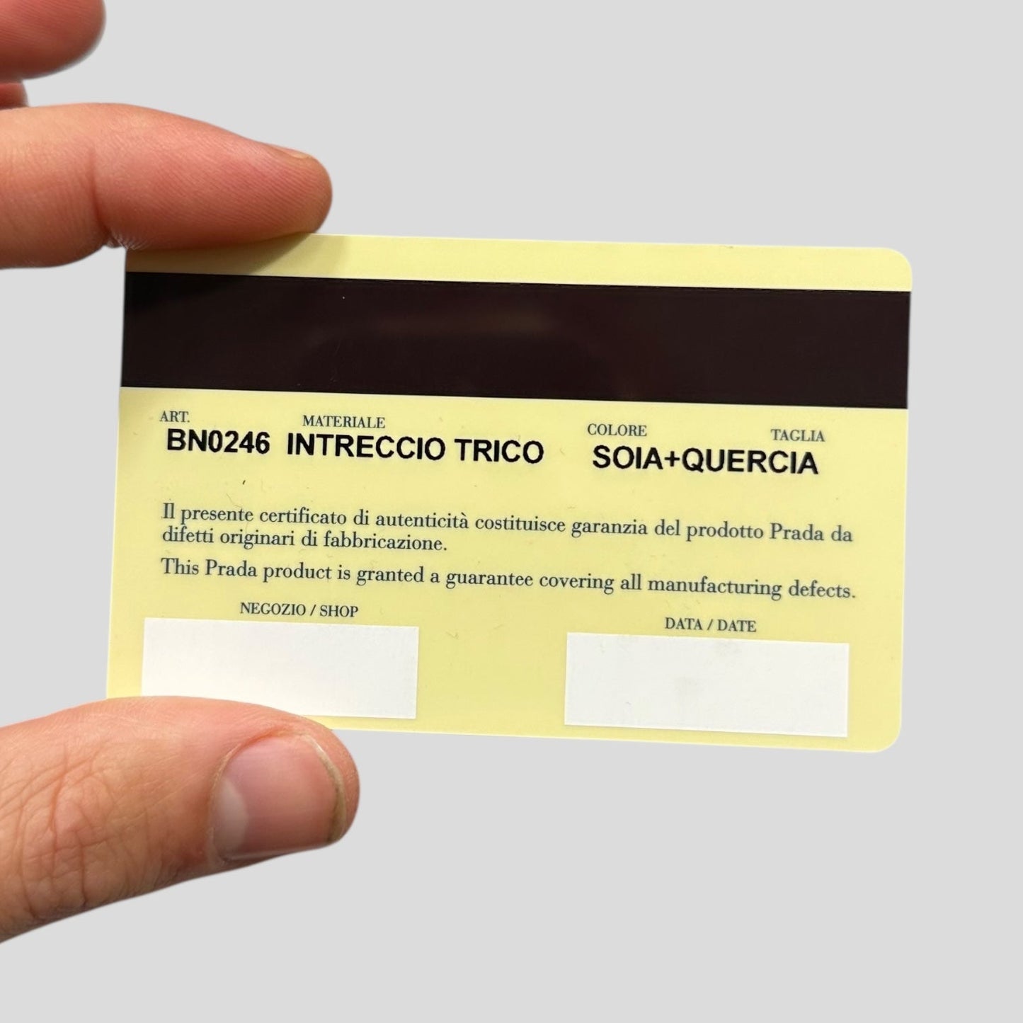 Prada 2001 Mini Top Handle Leather Woven Bag + Cards & Dustbag