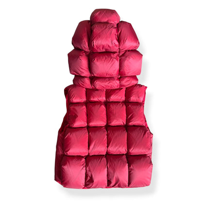 2013 Marithe + Francois Girbaud 'Parkachu' Gilet (S) | Small, Red