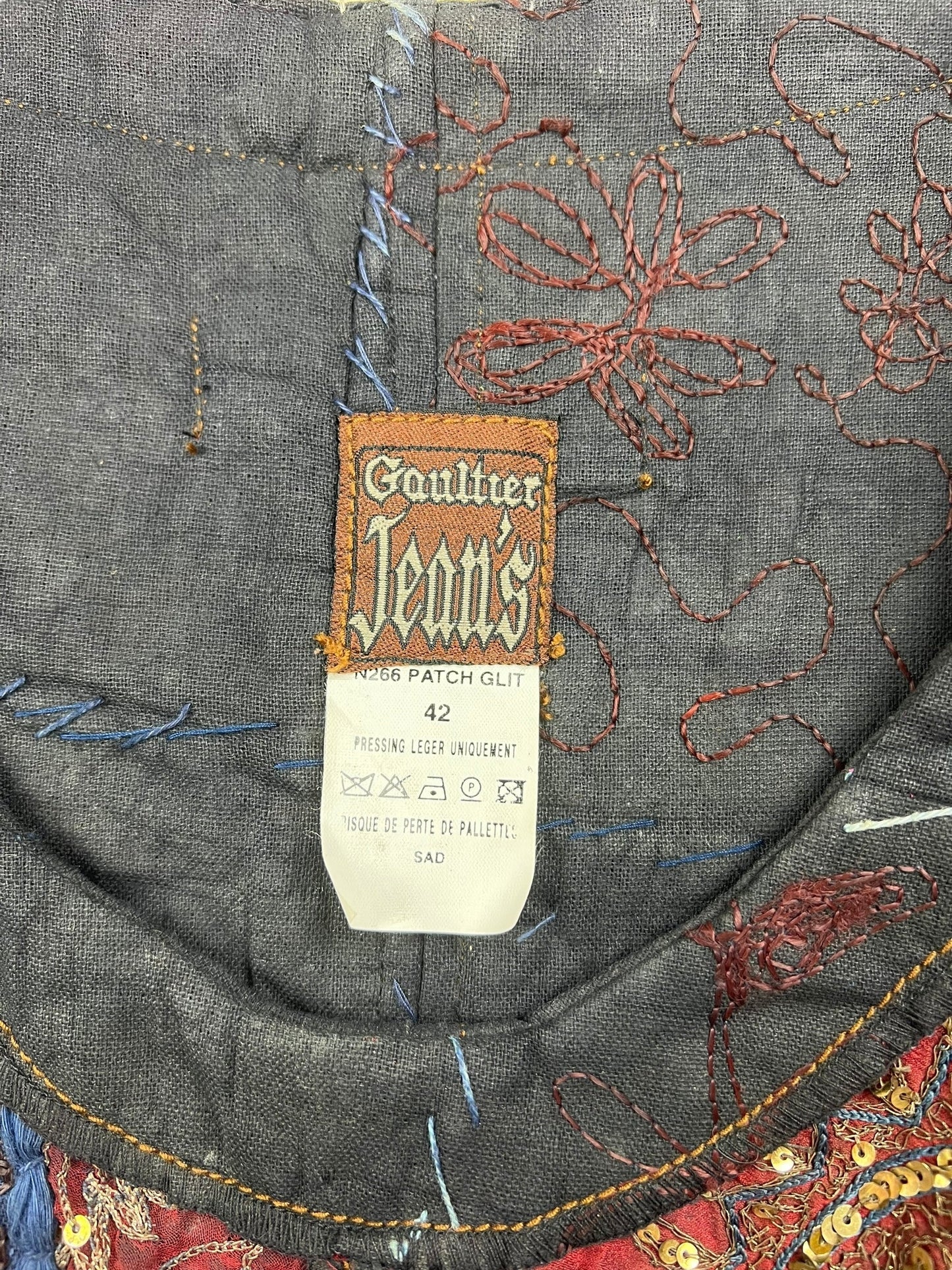 Jean Paul Gaultier S/S 1999 sequin patchwork dress