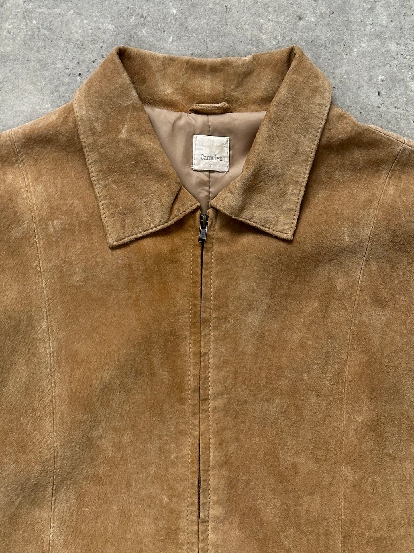 Vintage 1990s Suede Leather Jacket - S