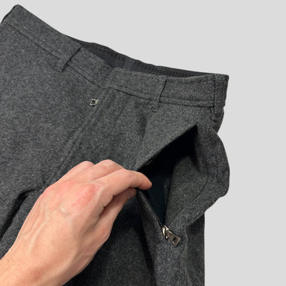 Prada Sport AW99 Heavy Wool Baggy Work Trousers - IT50 | Default Title, Grey