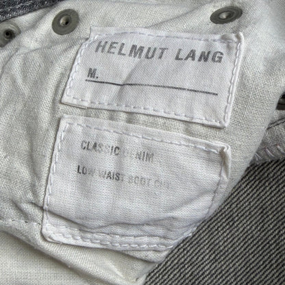 1990s helmut lang bootcut denim jeans | O/S, Gray