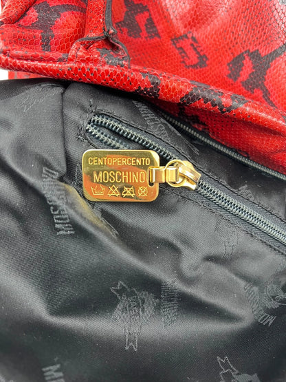 Moschino mid 1990s Python bag