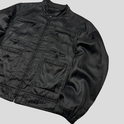 Prada Milano 2009 Inside-out Soft Polyester Moto Bomber Jacket - IT50 (M) | Default Title, Black