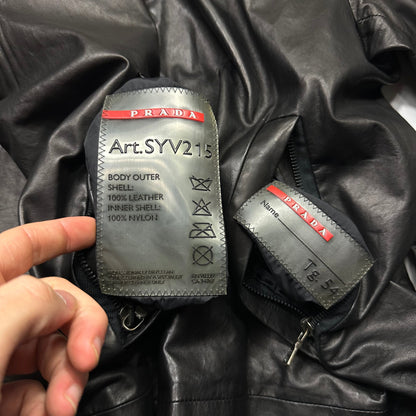 Prada Sport 2007 Glove Leather + Nylon Reversible Work Jacket - IT54 (L)