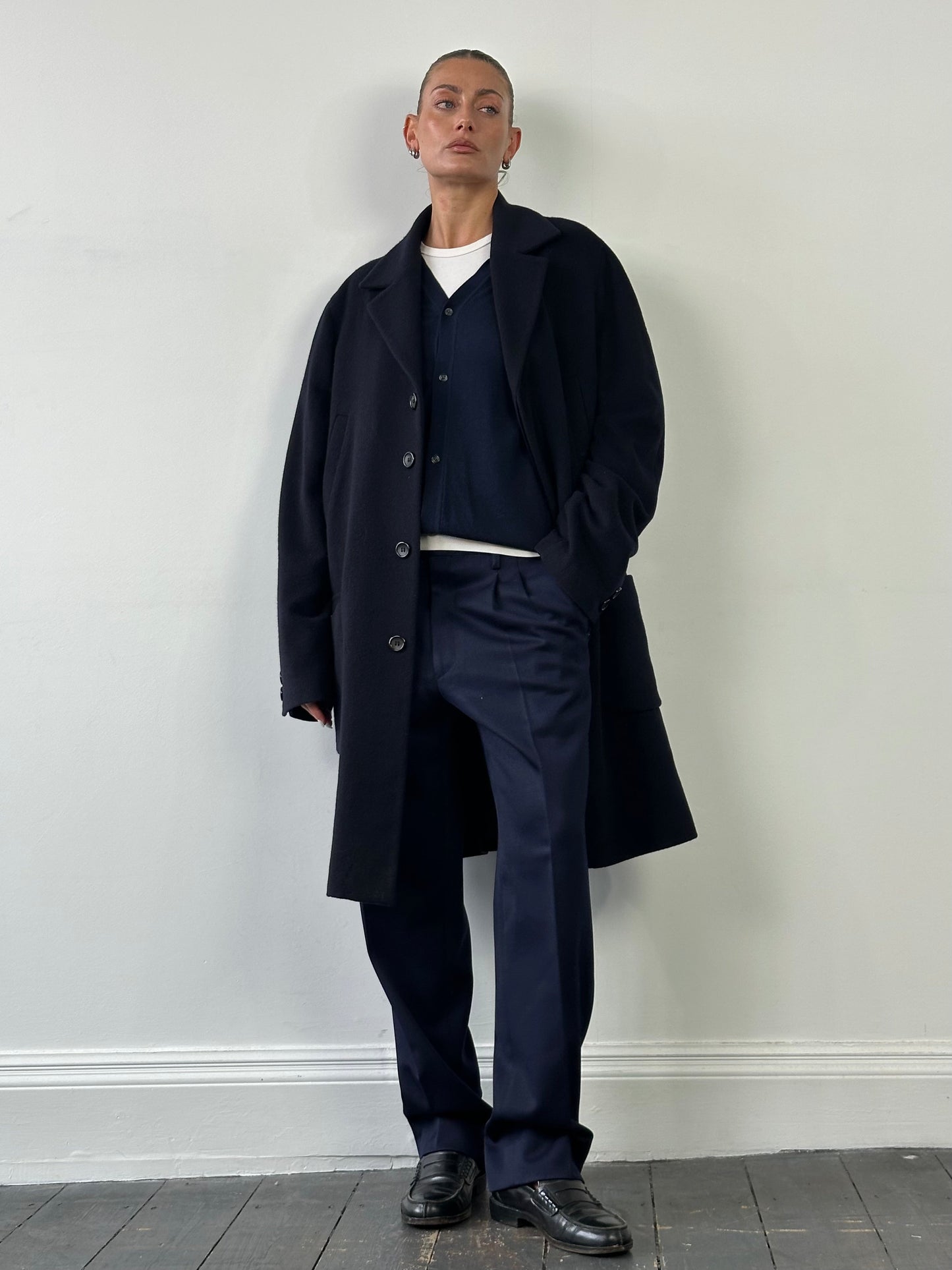 Italian Vintage Pure Wool Tailored Trousers - W32