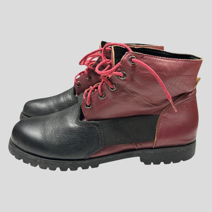 CDG Homme Plus FW10 Vibram Leather Bi-colour Boots - UK7/7.5 | DEFAULT TITLE, Black