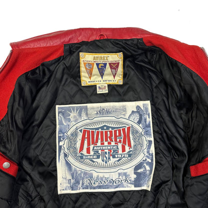 ARCHIVE Avirex New York Varsity Wool & Leather Jacket ( XXL )