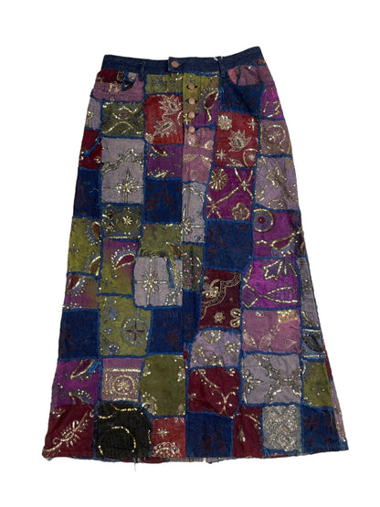 S/S 1999 Jean Paul Gaultier patchwork skirt