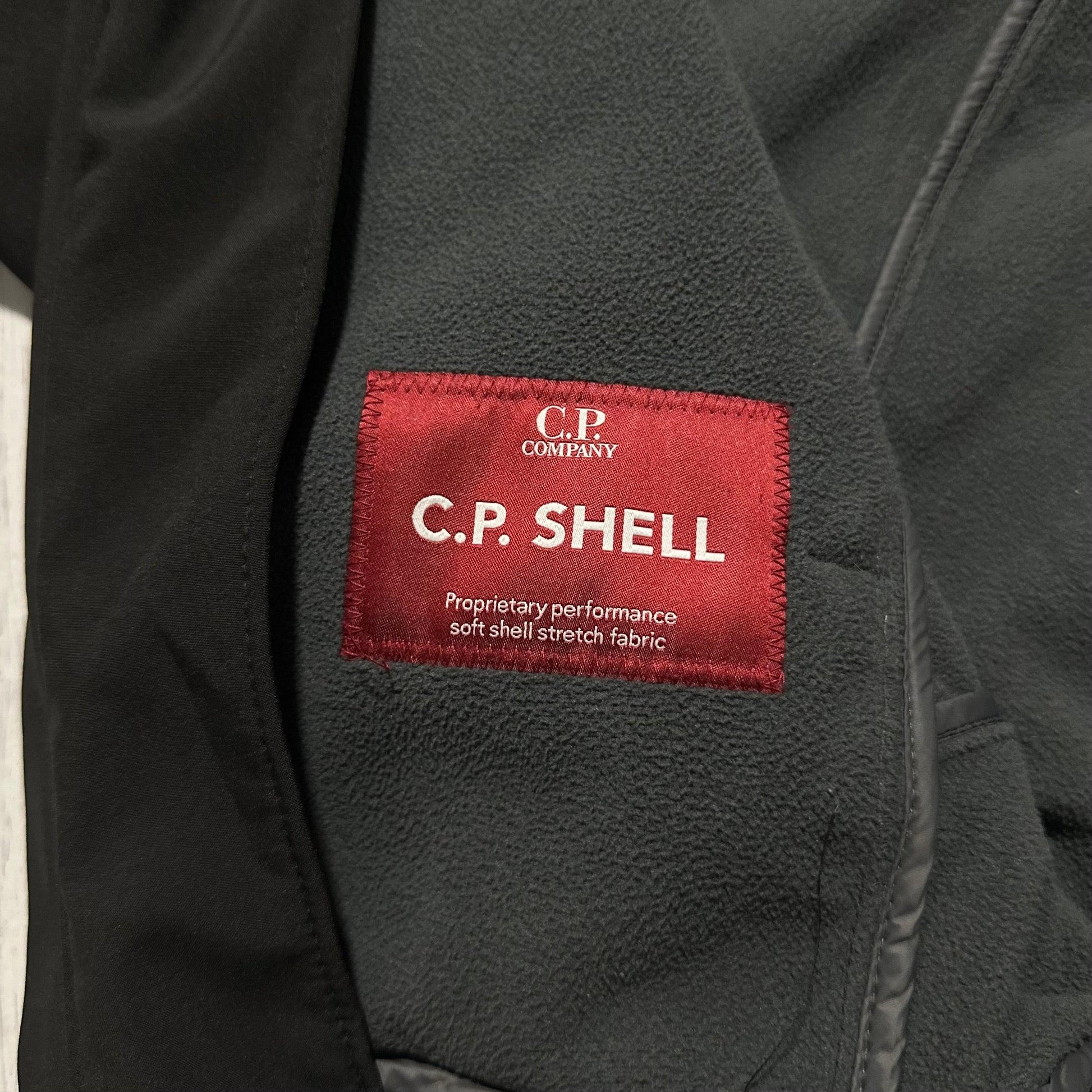 CP Company Black Soft Shell Jacket - Known Source