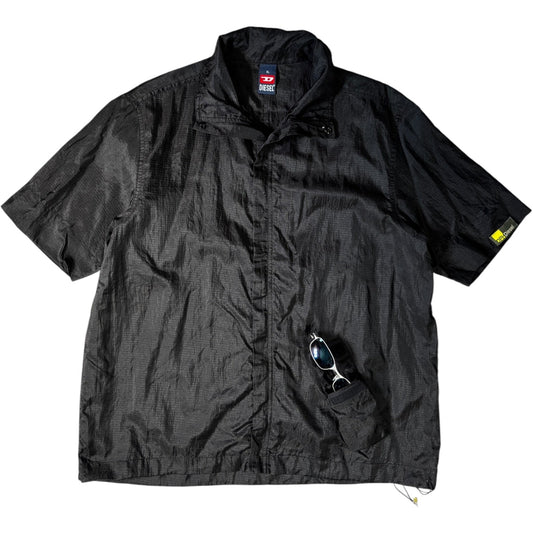 Diesel Parachute 00's Nylon Ripstop Shacket XL | XL, Black