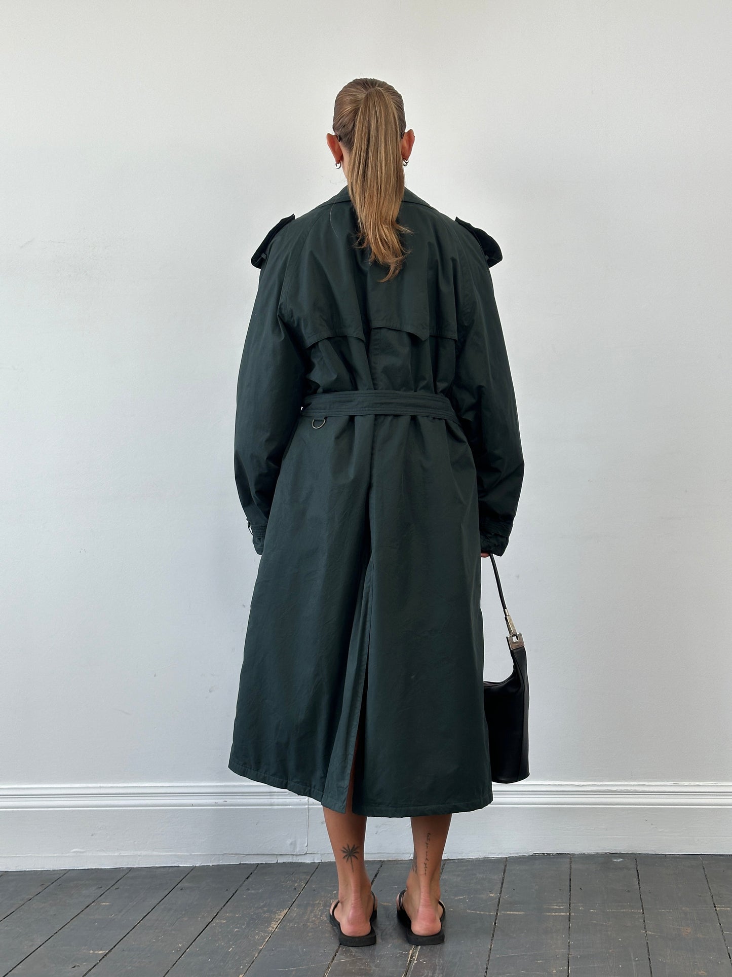 Hugo Boss Double Breasted Belted Trench Coat - XXL