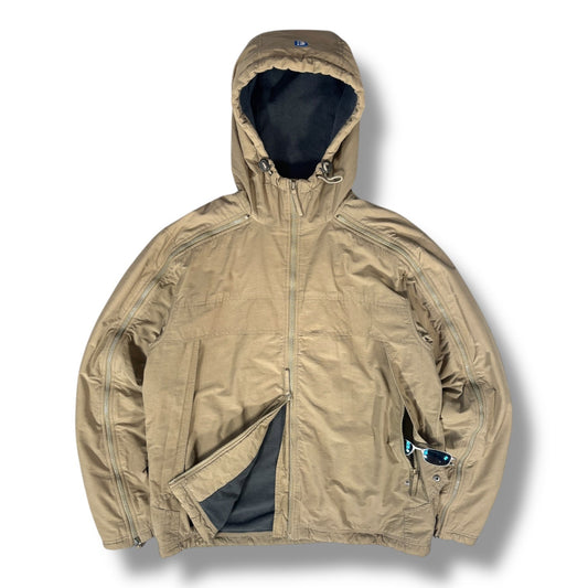Bench 00’s Dual Shoulder Zip Fleece Lined XL | Large, Beige