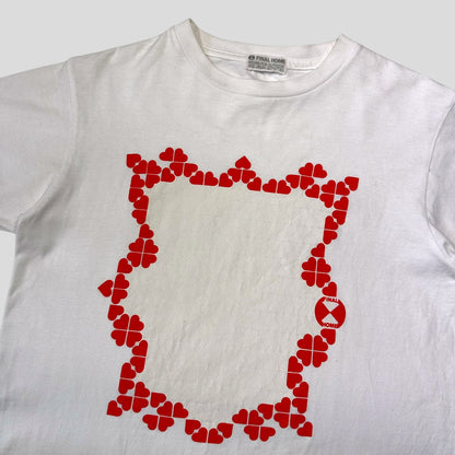 Final Home 2002 Love Heart Graphic Boxy T-shirt - S | Default Title, Red