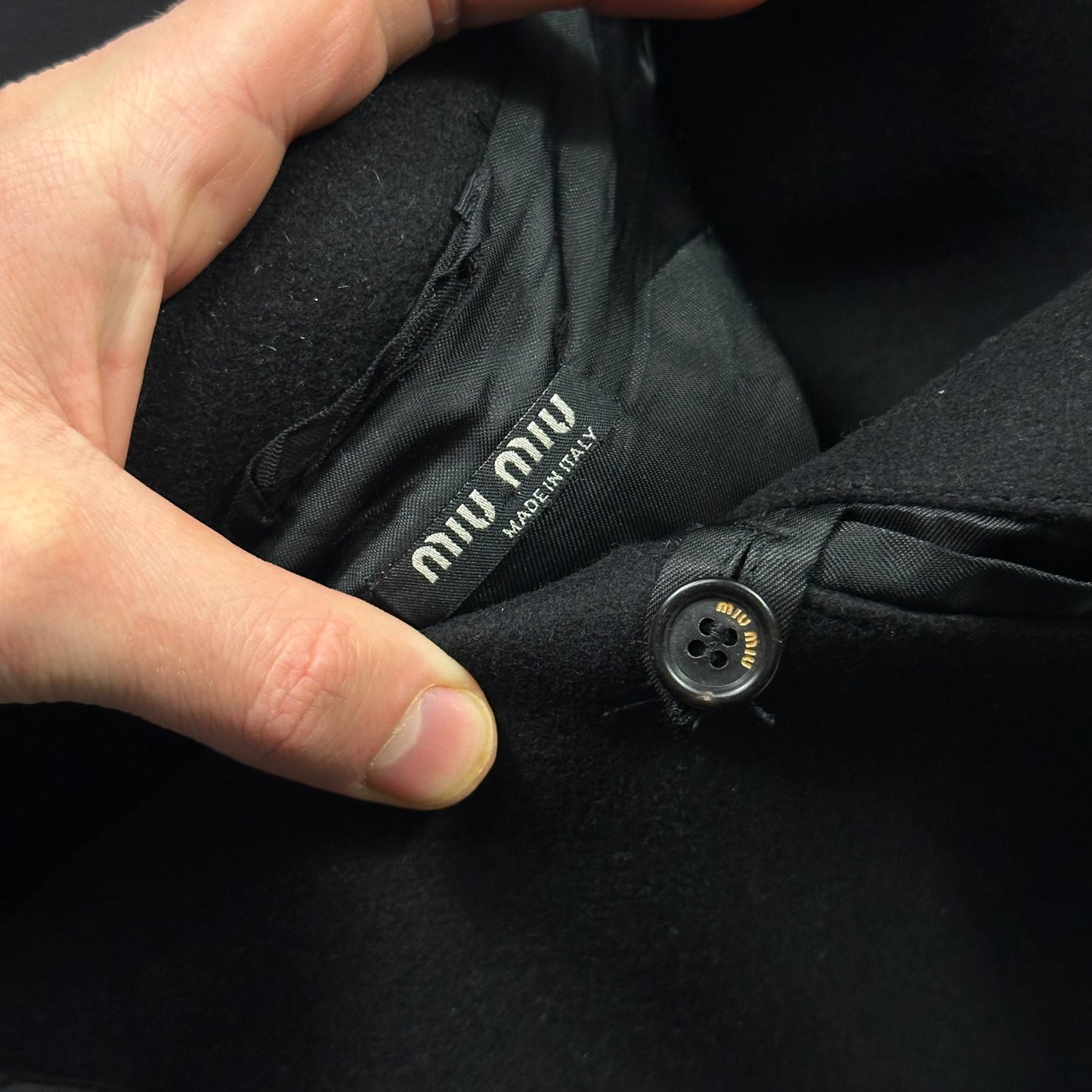 Miu Miu 2008 Wool & Nylon Boxy Bomber Jacket - IT48 (M/L) | Default Title, Multicoloured