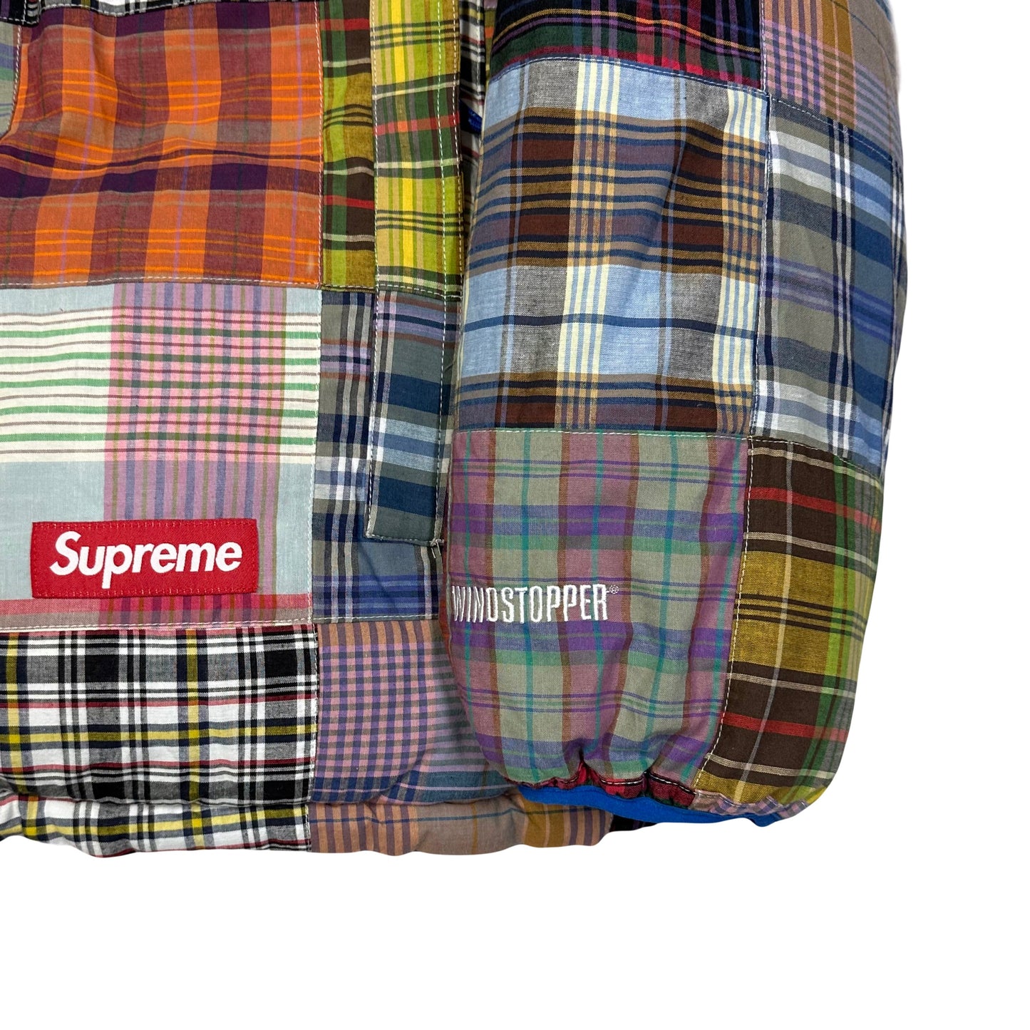 Supreme Madras Reversible Down Puffer Jacket ( XL )