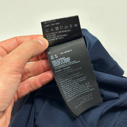 Prada 2019 Nylon Pocket Plaque Logo 1/4 Zip Shirt - M