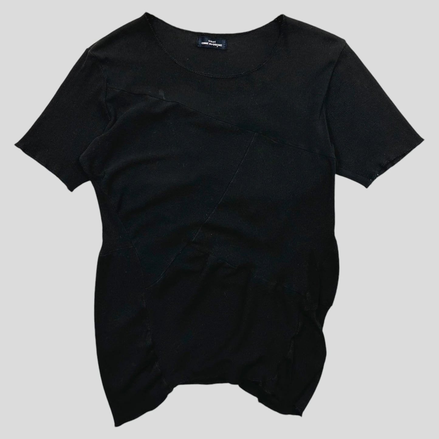 Comme Des Garçons Tricot 1991 Pleated Patchwork Top - OS