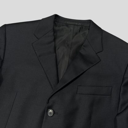 Prada 00’s Virgin Wool Black Suit Blazer + Trousers - IT50 (M/L) | Default Title, Black