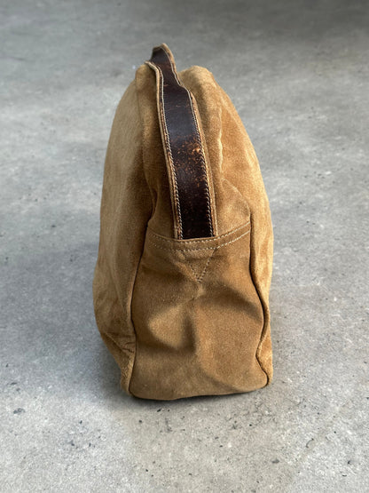 Loewe 1990s Suede Anagram Crossbody Bag