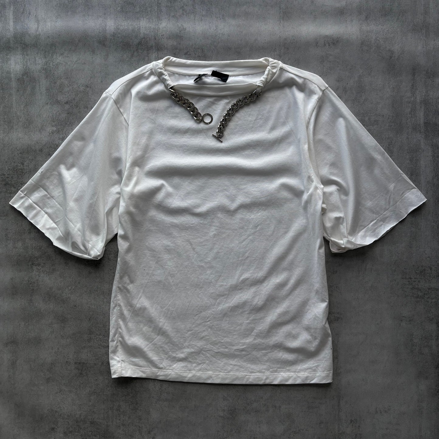 DIESEL WHITE CHAIN T-SHIRT | O/S, Multicoloured