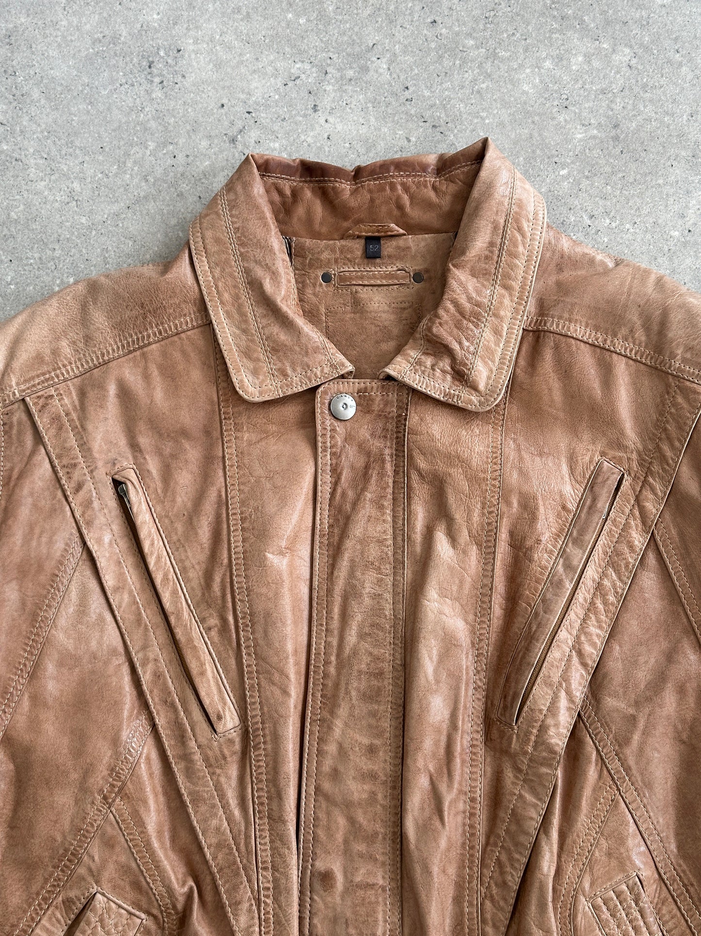 Vintage 1990’s Leather Bomber Jacket - L