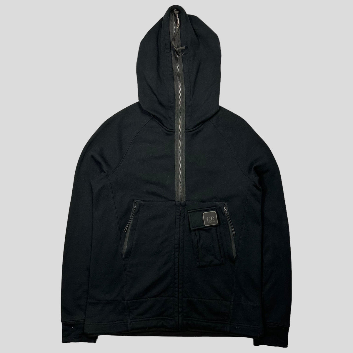 CP Company Metropolis Full-Zip Hoodie - S/M | Small, Black