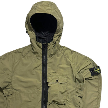 Stone Island Micro Reps Zip Up Hidden Front Pocket Jacket