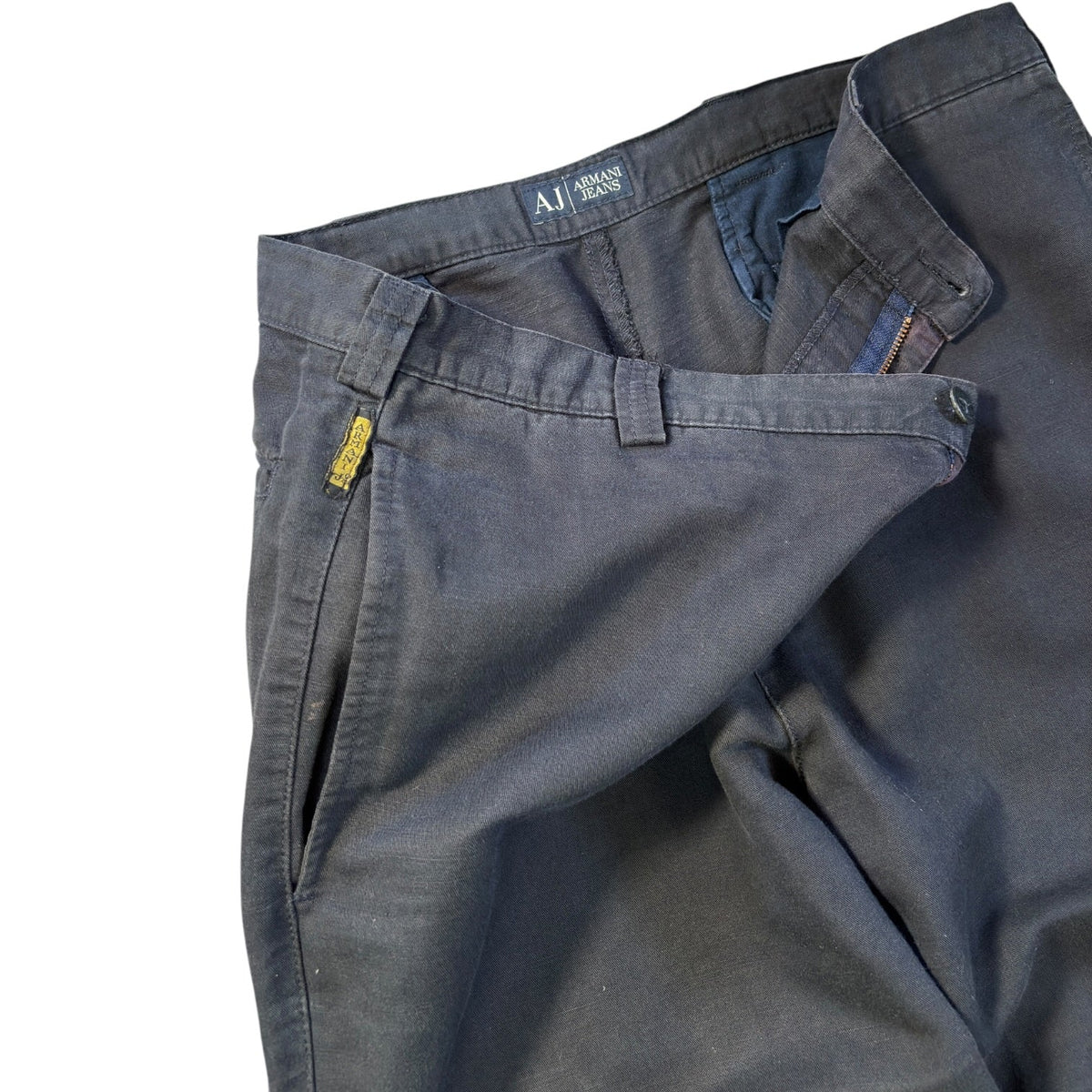 Armani Jeans 90’s Hemp Blend Pants W36 | W36, Black